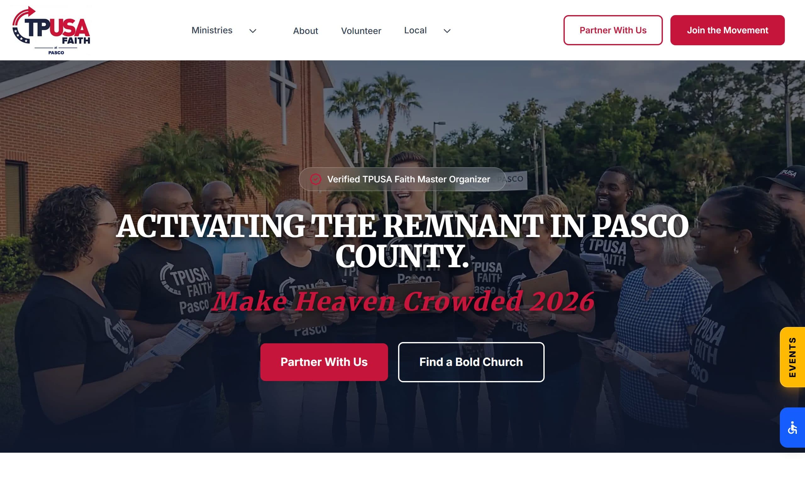TPUSA Faith Pasco website